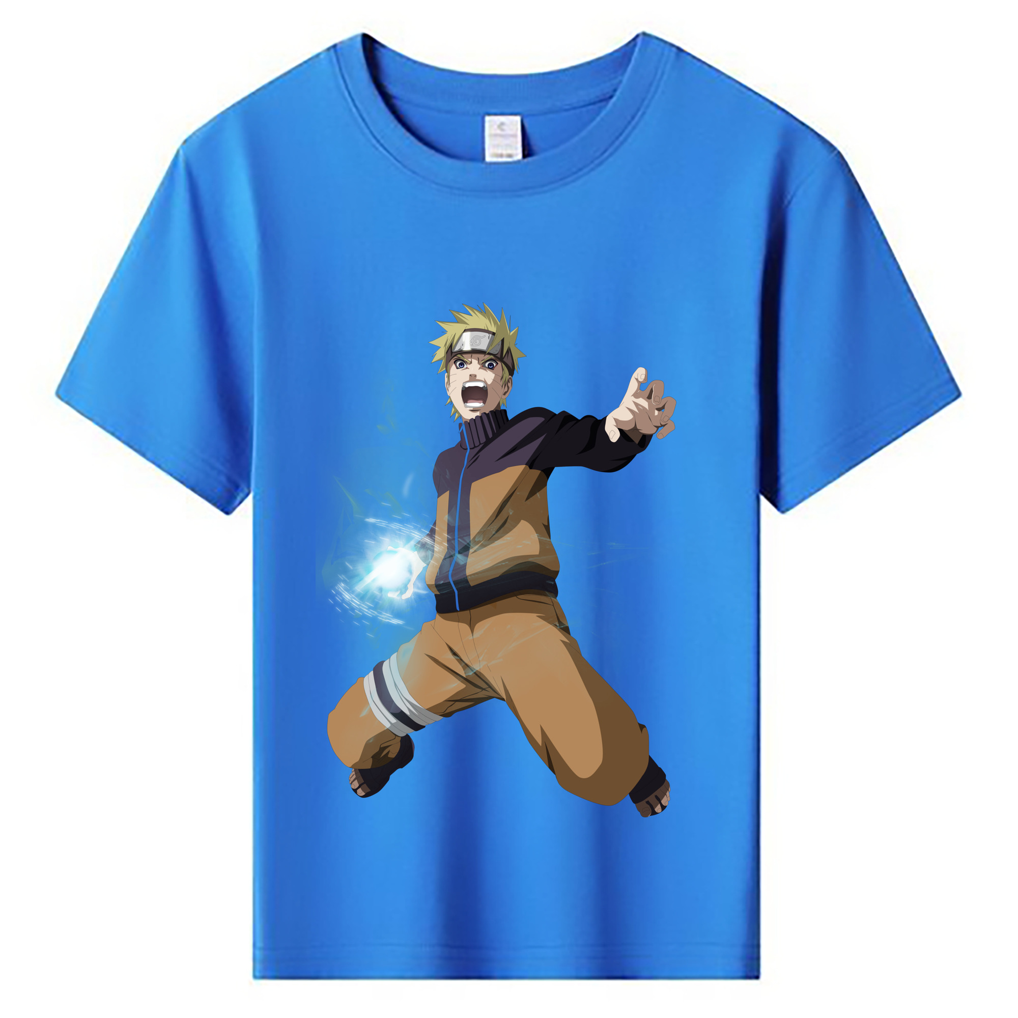 （画像用） NARUTO -ナルト- うずまき ナルト Uzumaki Naruto 綿100％キッズTシャツ（フロントプリント）
